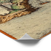 Genua Italien ca. 1560 Poster (Ecke)