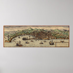 Genua Italien ca. 1560 Poster