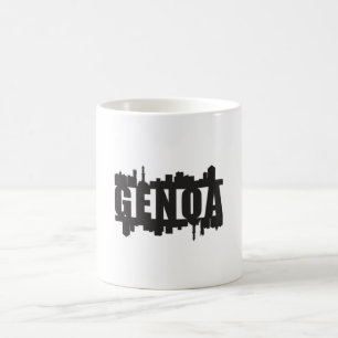 Genua Italien City Skyline Cityscape Funny Gift Id Kaffeetasse