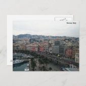 Genua, Italien-Karte Postkarte (Vorne/Hinten)
