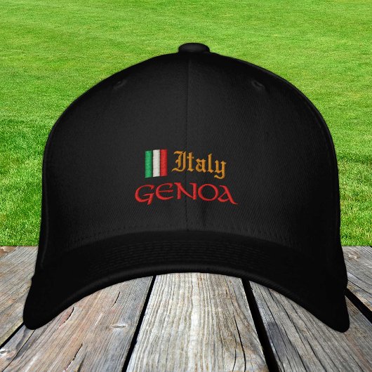 Genua & Italien Mode / Patrioten der italienischen Bestickte Baseballkappe
