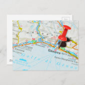 Genua, Italien Postkarte (Vorne/Hinten)