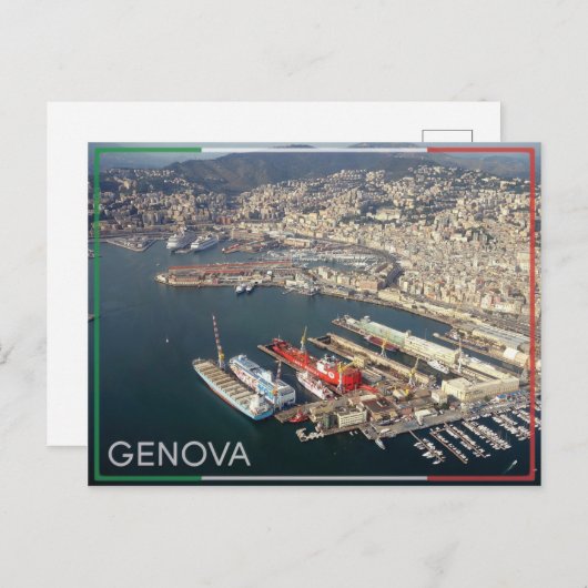 Genua - Italien Postkarte (Vorne/Hinten)