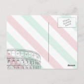 Genua, Italien Postkarte (Rückseite)