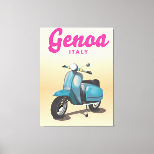 Genua Italien Roller Leinwanddruck