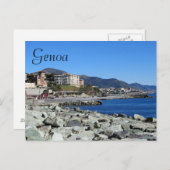 Genua-Küste Postkarte (Vorne/Hinten)