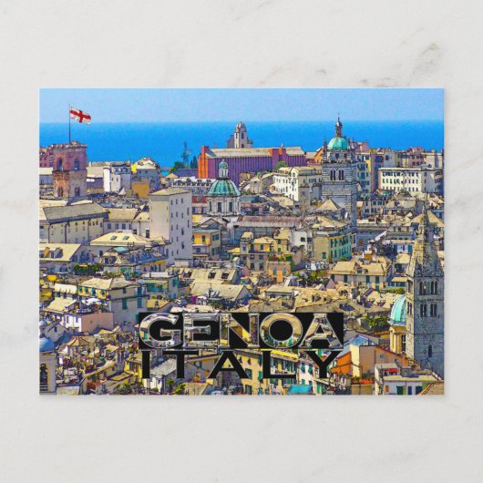 Genua Postkarte (Vorderseite)