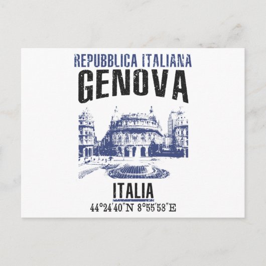 Genua Postkarte (Vorderseite)