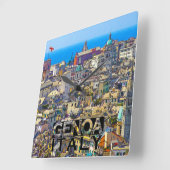 Genua Quadratische Wanduhr (Winkel)