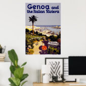 Genua und die italienische Rivera Poster (Heimbüro)
