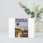 Genua und die italienische Rivera Postkarte (Stehend Vorderseite)