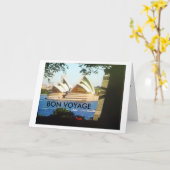 "GENUG, BON VOYAGE, MACHE ERINNERUNGEN" KARTE (Gelbe Blume)