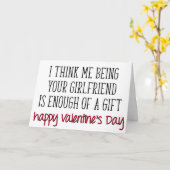 Genug eines Geschenks, der lustige Junge Valentins Karte (Gelbe Blume)