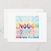 Genug End Gun Gewalt Awareness Day Wear Orange Postkarte (Vorne/Hinten)