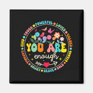 Genug Florale Art Liebe Frieden Freundlichkeit Ins Magnet