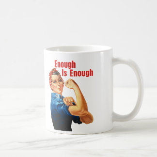Genug ist genug kaffeetasse