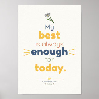 Genug | Kinder Bestätigungsplakat Poster