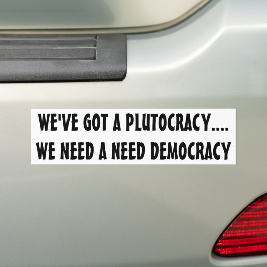 Genug mit dem Plutocracy bereits Autoaufkleber (Auf Auto)