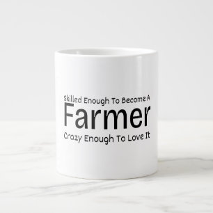 Genug Qualifikationen, um verrückt nach Landwirt z Jumbo-Tasse