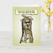 Genug über Pandemien lustig Karte (Gelbe Blume)