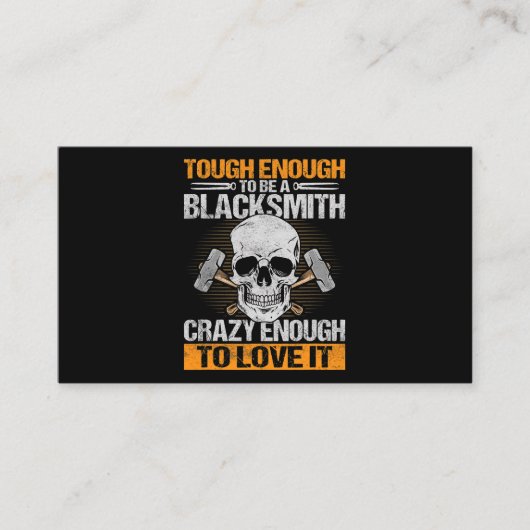 genug, um ein Schmied-Eisenarbeiter-Forger zu sein Visitenkarte (Vorderseite)