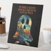 Genug zu viel Ghost Spaß Halloween Sockelschild (In Situ)