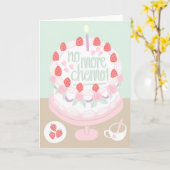 Genügen Sie Krebsförderungsmotivation pink Karte (Gelbe Blume)