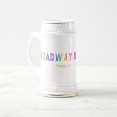 Genügend Broadway sagte Stein Bierglas (Vorderseite Links)