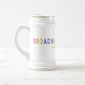 Genügend Broadway sagte Stein Bierglas (Links)