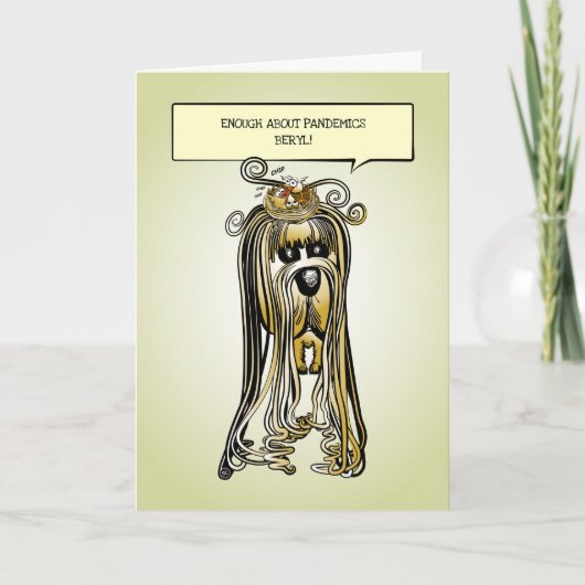 Genügend über Pandemien, anpassbare lustige Karte (Vorderseite)