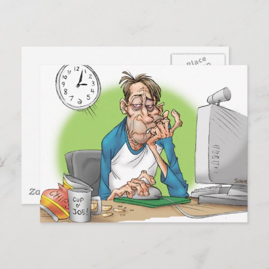 Genügender Schlaf Postkarte (Vorne/Hinten)