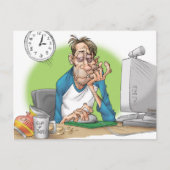 Genügender Schlaf Postkarte (Vorderseite)