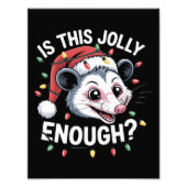Genügt das? Christmas Opossum Sarcastic Fotodruck (Vorne)