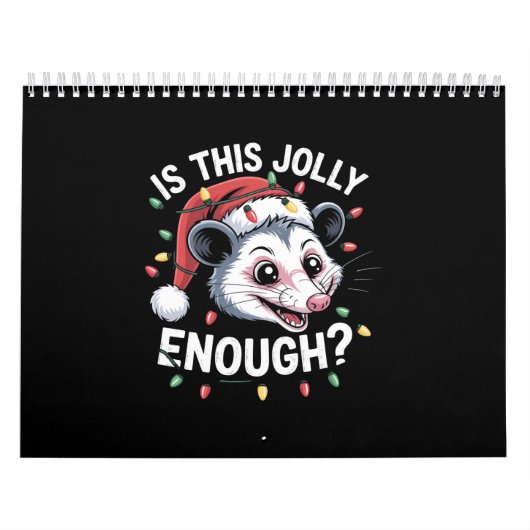 Genügt das? Christmas Opossum Sarcastic Kalender (Titelbild)