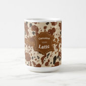 Genuine 100% Latte Cowhide Pattern Mug | Neutral  Kaffeetasse (Mittel)