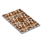 Genuine 100% Latte Cowhide Pattern | Neutral Notizblock (Rechte Seite)