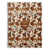 Genuine 100% Latte Cowhide Pattern | Neutral  Notizblock (Vorderseite)