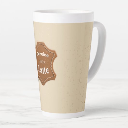 Genuine 100% Latte Neutral Pattern Mug Milchtasse (Rechte Ecke)