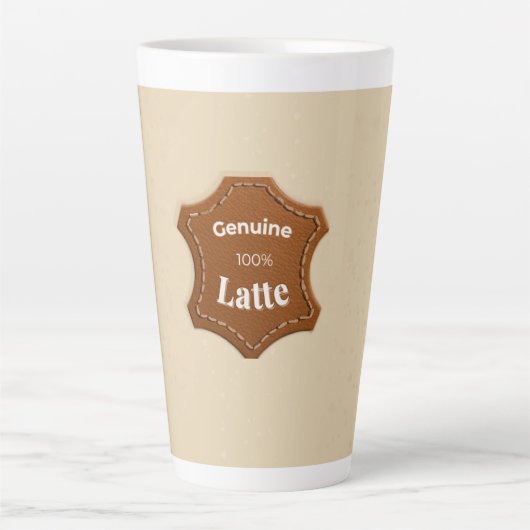 Genuine 100% Latte Neutral Pattern Mug Milchtasse (Vorderseite)