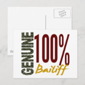 Genuine Bailiff Postkarte (Vorne/Hinten)