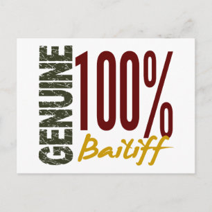 Genuine Bailiff Postkarte