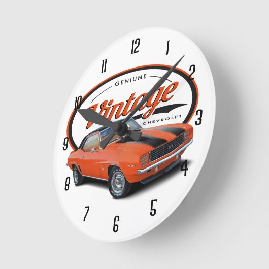 Genuine Camaro Runde Wanduhr (Winkel)