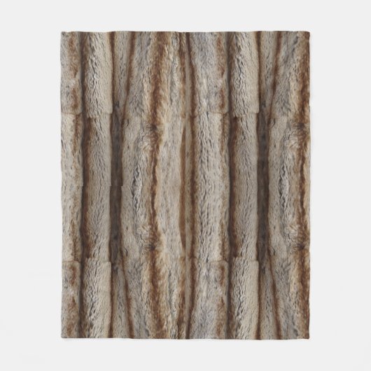 GENUINE CHINCHILLA FUR SEOK SHERPA BLANKET FLEECEDECKE (Vorderseite)