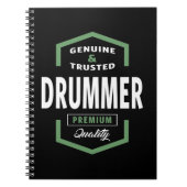 Genuine Drummer Geschenkideen Notizblock (Vorderseite)