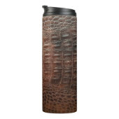 Genuine leather texture backgroundr close-up, embo thermosbecher (Nach rechts gedreht)