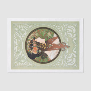 Genuine (nicht AI) Vintage Jugendstil-Kunst von Mu Seidenpapier