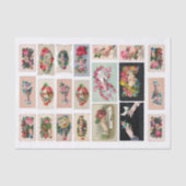 Genuine (nicht KI) Hand Whimsy Ephemera Seidenpapier (Vorderseite)