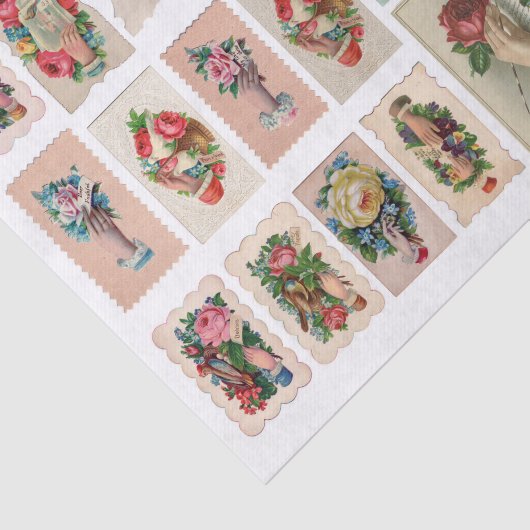 Genuine (nicht KI) Hand Whimsy Ephemera Seidenpapier (Ausschnitt)