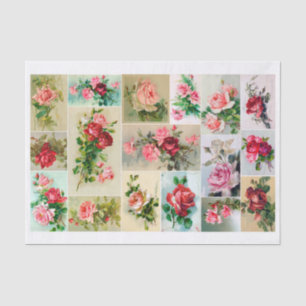 Genuine (nicht KI) Vintage Rose von Catherine Klei Seidenpapier