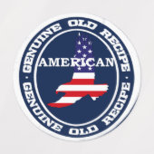 Genuine Recipe American Etiketten (Design 2)